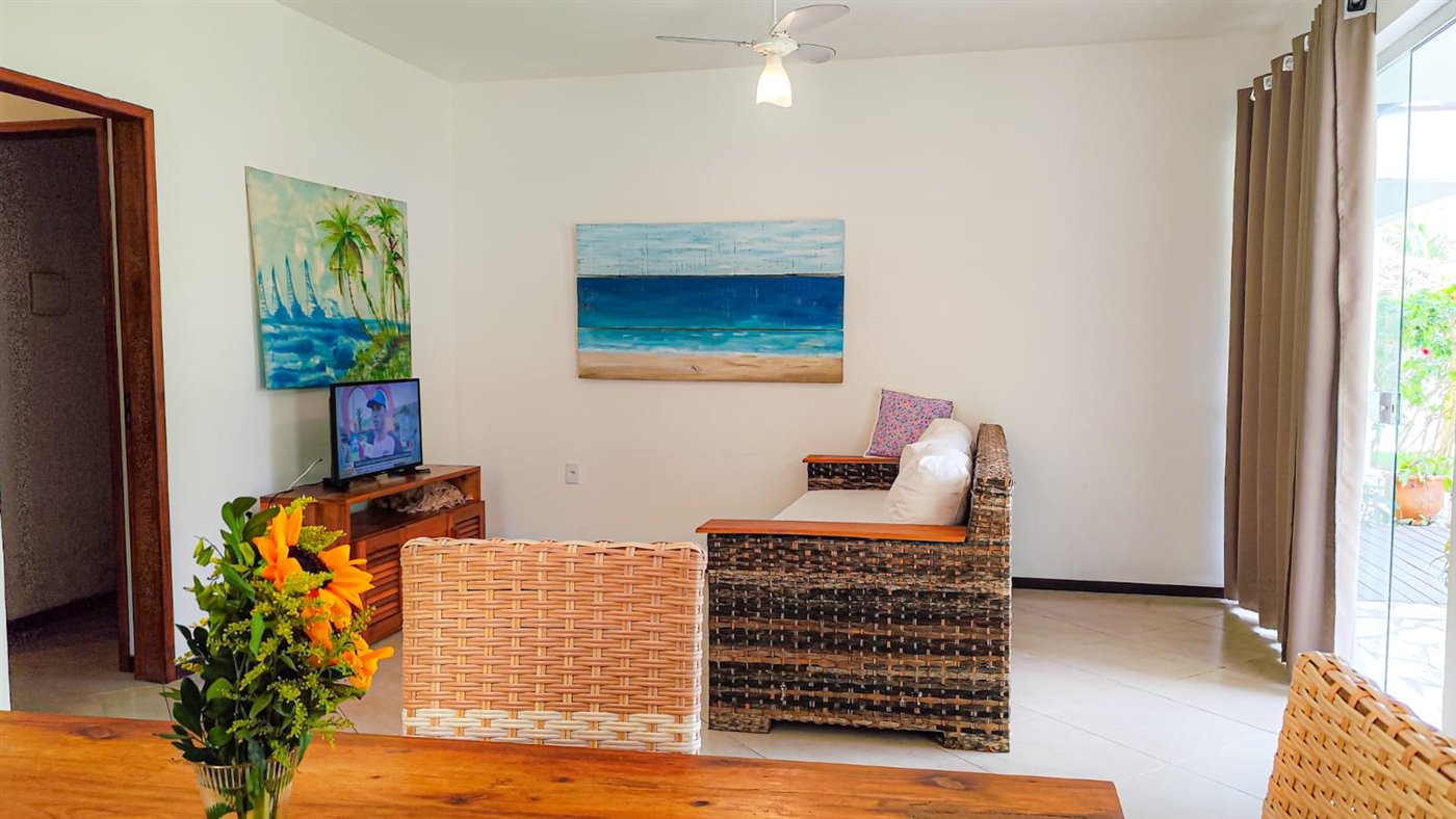 Sala da casa de dois quartos
